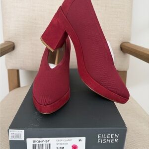 NWT Eileen Fisher Signy ST Block Heels
